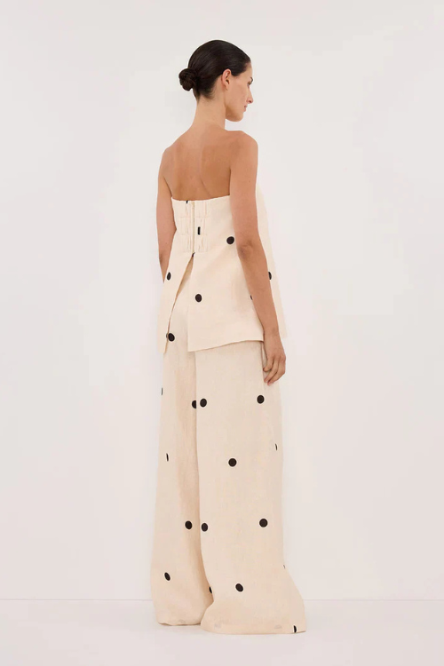 Retro Dot Pattern Pants Set