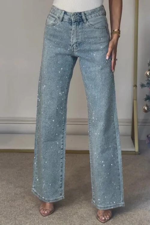 Crystal Rise Straight Jeans