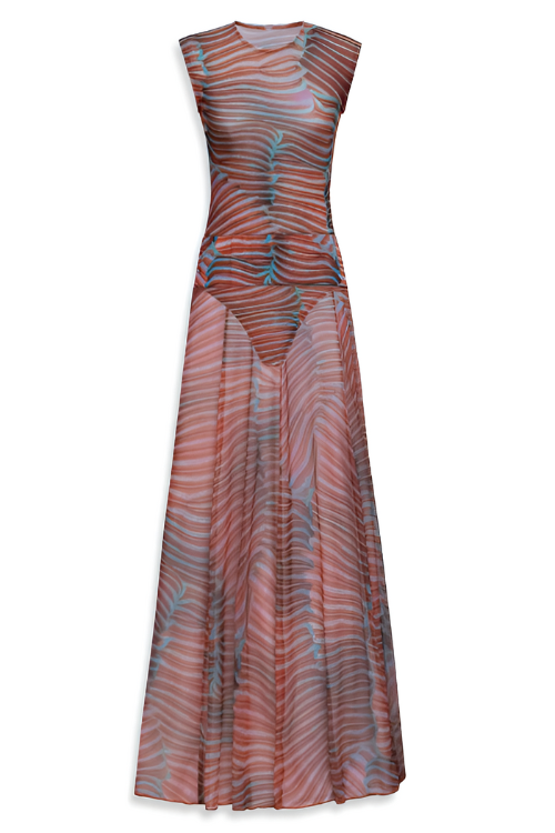 Radiant Ripple Mesh Bodysuit