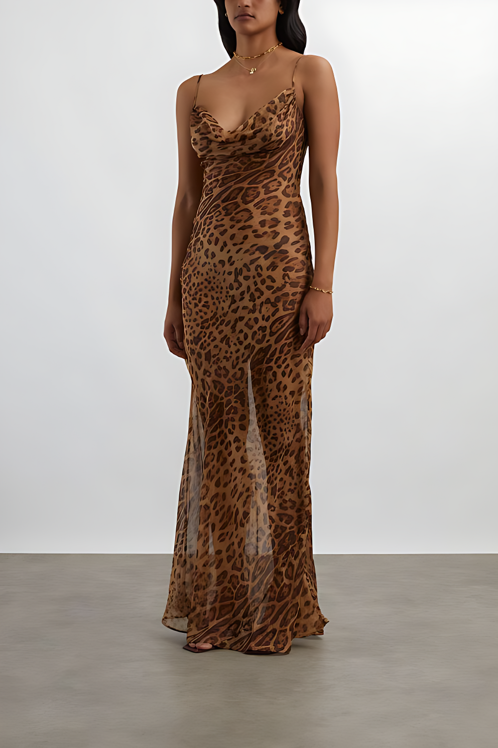 Savanna Print Maxi Dress