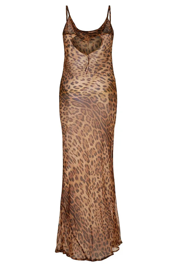 Savanna Print Maxi Dress