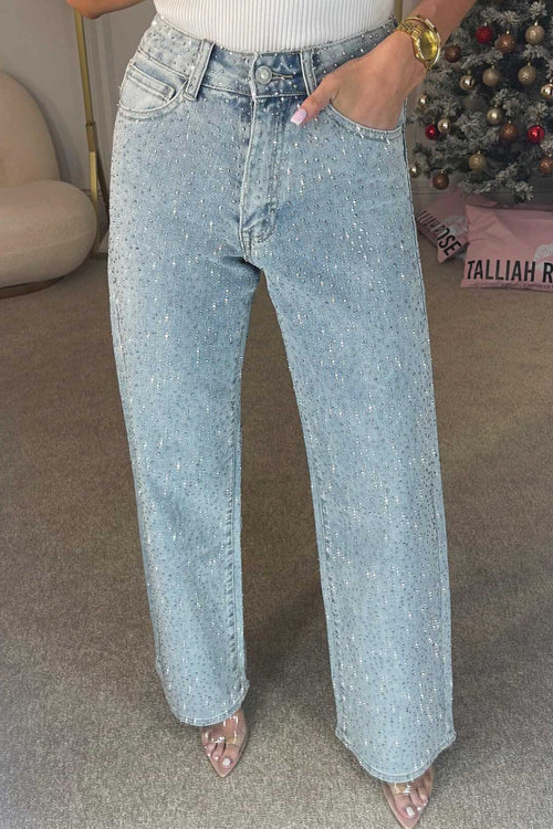 Crystal Rise Straight Jeans