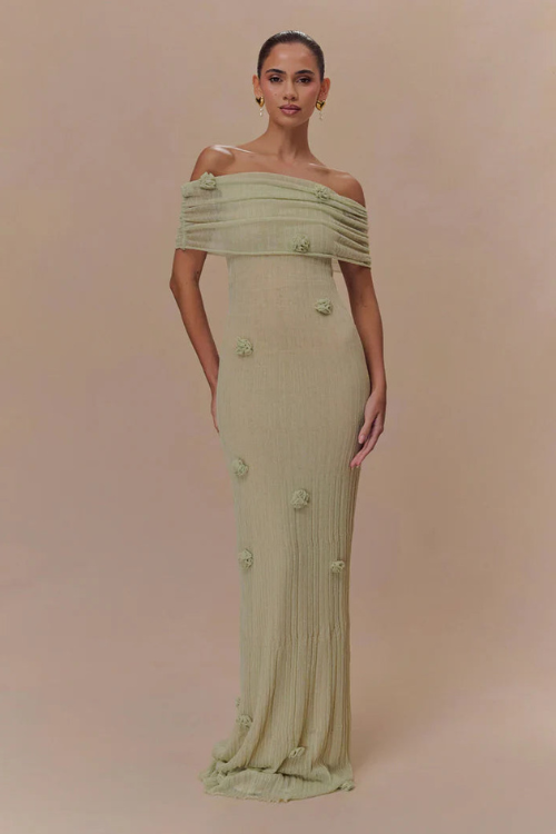 Soft Orchid Ribbed Maxi Dress