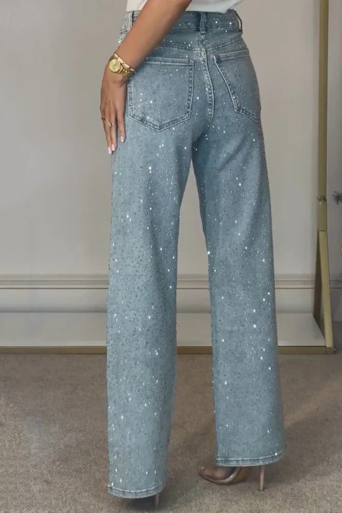 Crystal Rise Straight Jeans