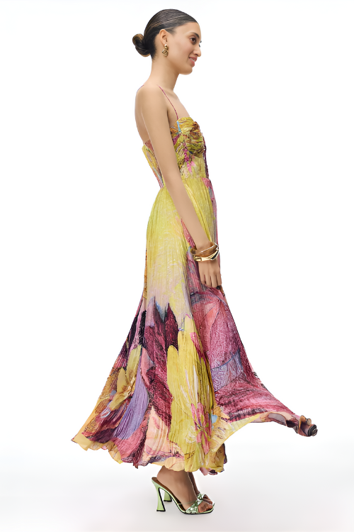Ikat Essence Printed Maxi Dress
