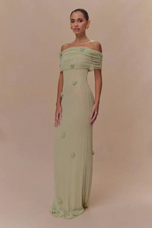 Soft Orchid Ribbed Maxi Dress