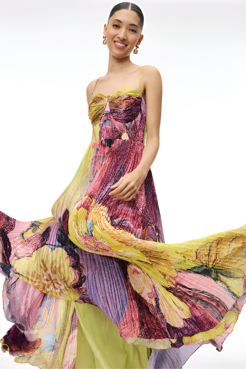 Ikat Essence Printed Maxi Dress