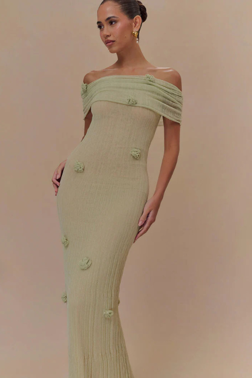 Soft Orchid Ribbed Maxi Dress