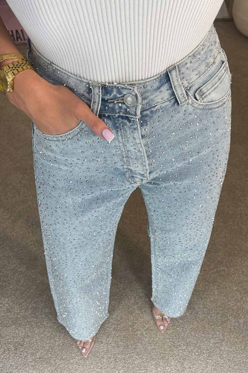 Crystal Rise Straight Jeans