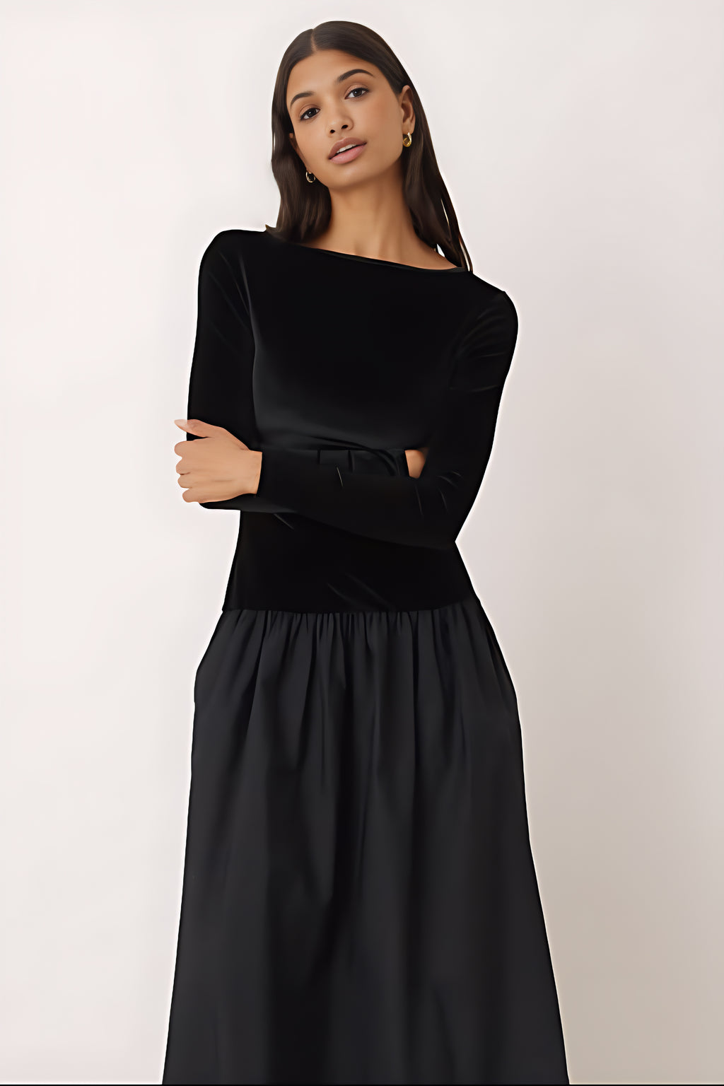Sleek Sleeved Maxi