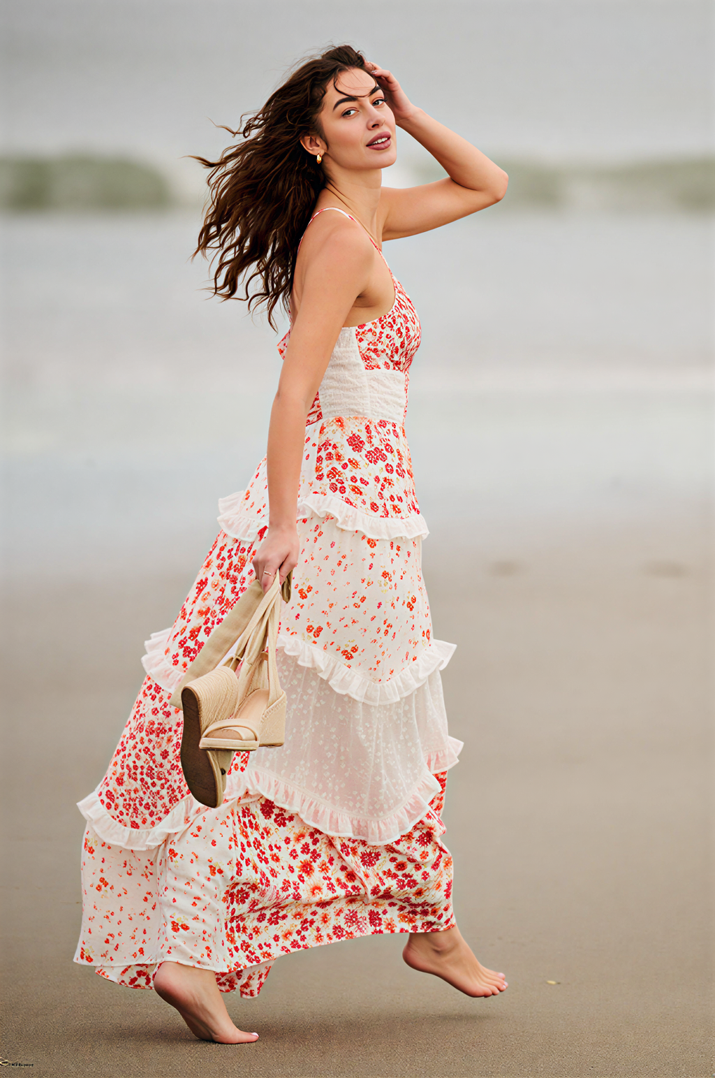 Bloom Elegance Floral Maxi Dress