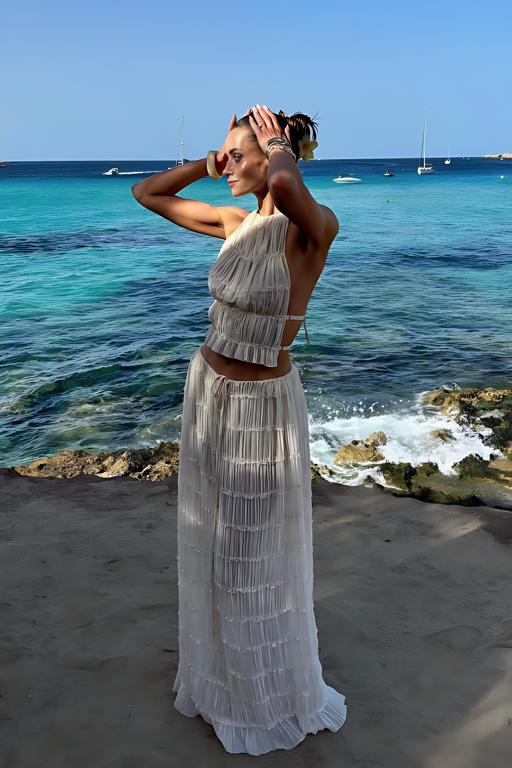 Bohemian Flow Ruffle Ensemble