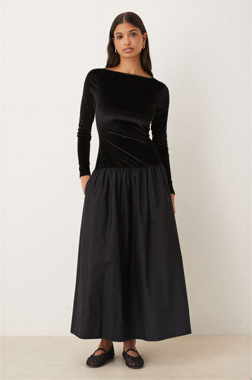 Sleek Sleeved Maxi